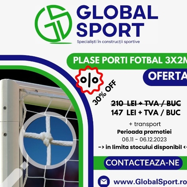 Plase porți fotbal 3x2 M