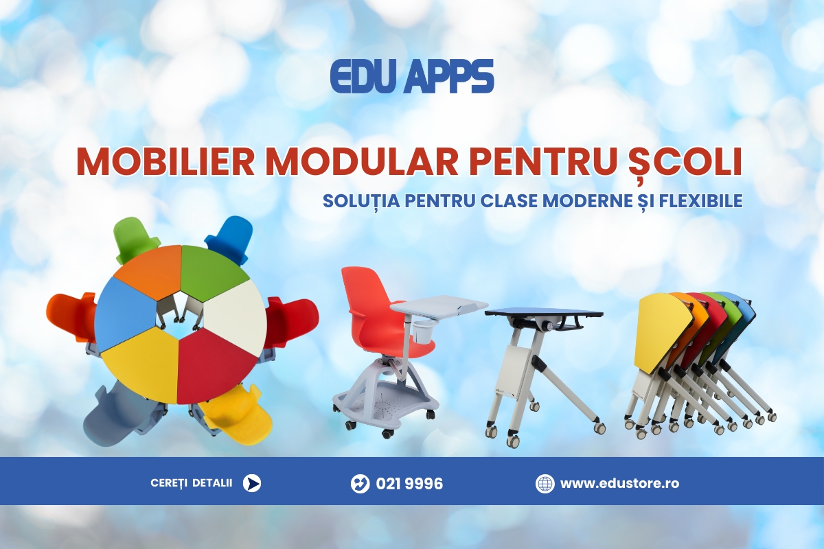 Mobilier modular pentru școli – soluția pentru clase moderne și flexibile