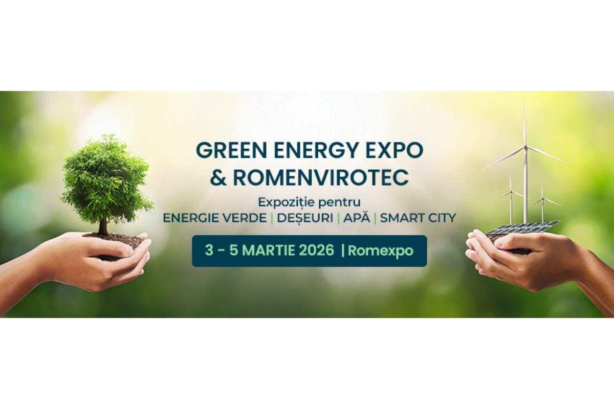 GREEN ENERGY EXPO & ROMENVIROTEC 2026: Ediția a 3-a aduce tehnologii sustenabile la nivel internațional