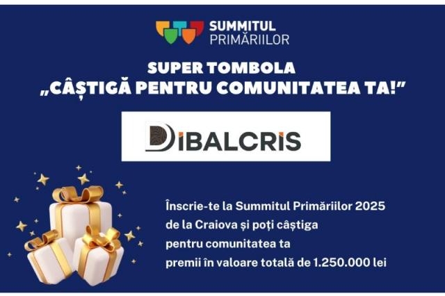 Înscrie-te la Summitul Primăriilor și poți câștiga pentru comunitatea ta premii în valoare totală de 1.250.000 lei