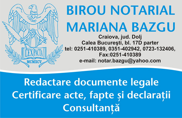 BIROU NOTARIAL MARIANA BAZGU
