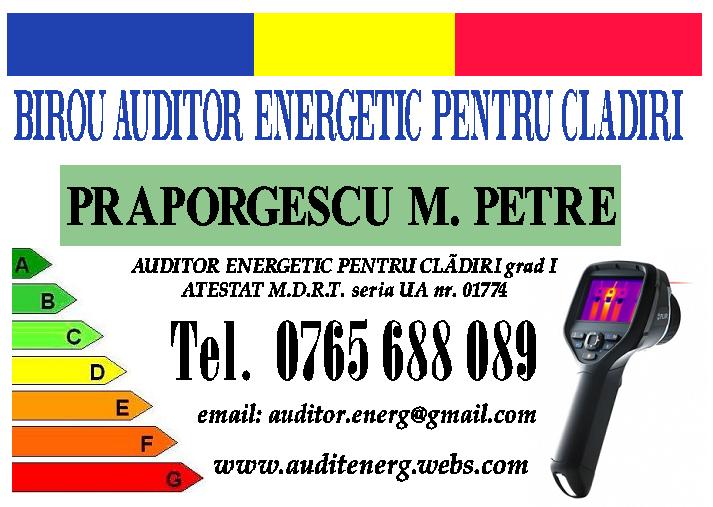 BIROU DE AUDIT ENERGETIC PENTRU CLADIRI  Praporgescu M. Petre