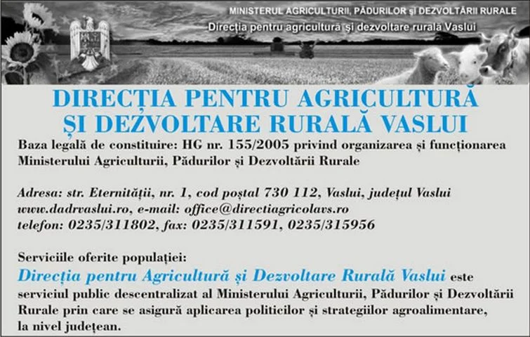Directia Agricola Judeteana  Vaslui
