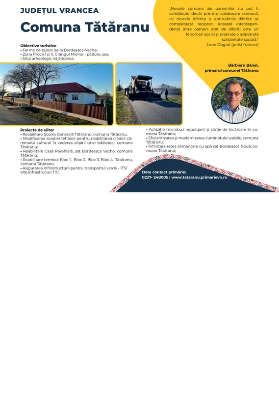 PRIMĂRIA TĂTĂRANU