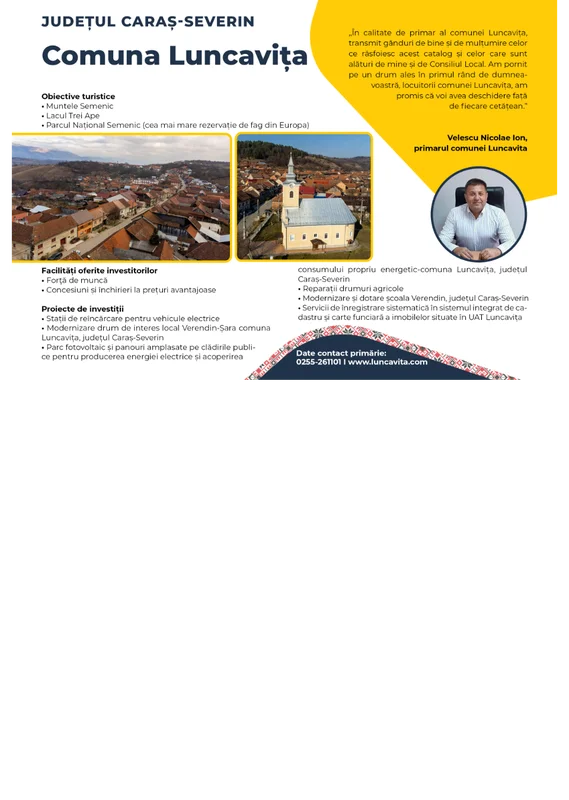 PRIMĂRIA LUNCAVIŢA
