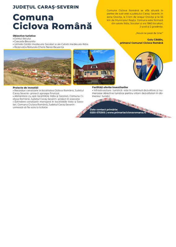 PRIMĂRIA CICLOVA ROMÂNĂ