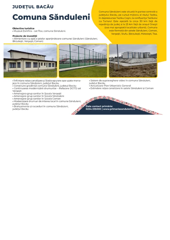 PRIMĂRIA SĂNDULENI