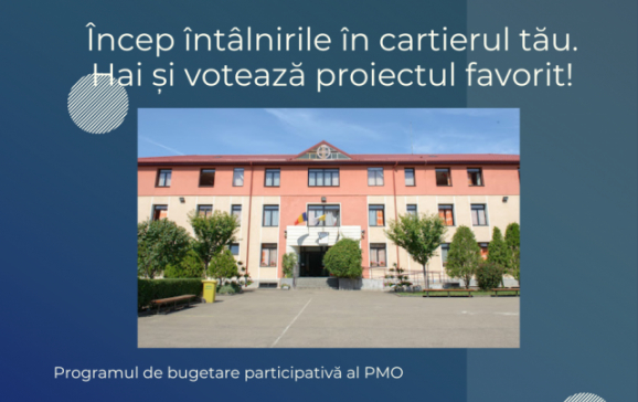 Bugetare participativă: încep întâlnirile în cartiere, cetățenii pot  vota proiectul preferat