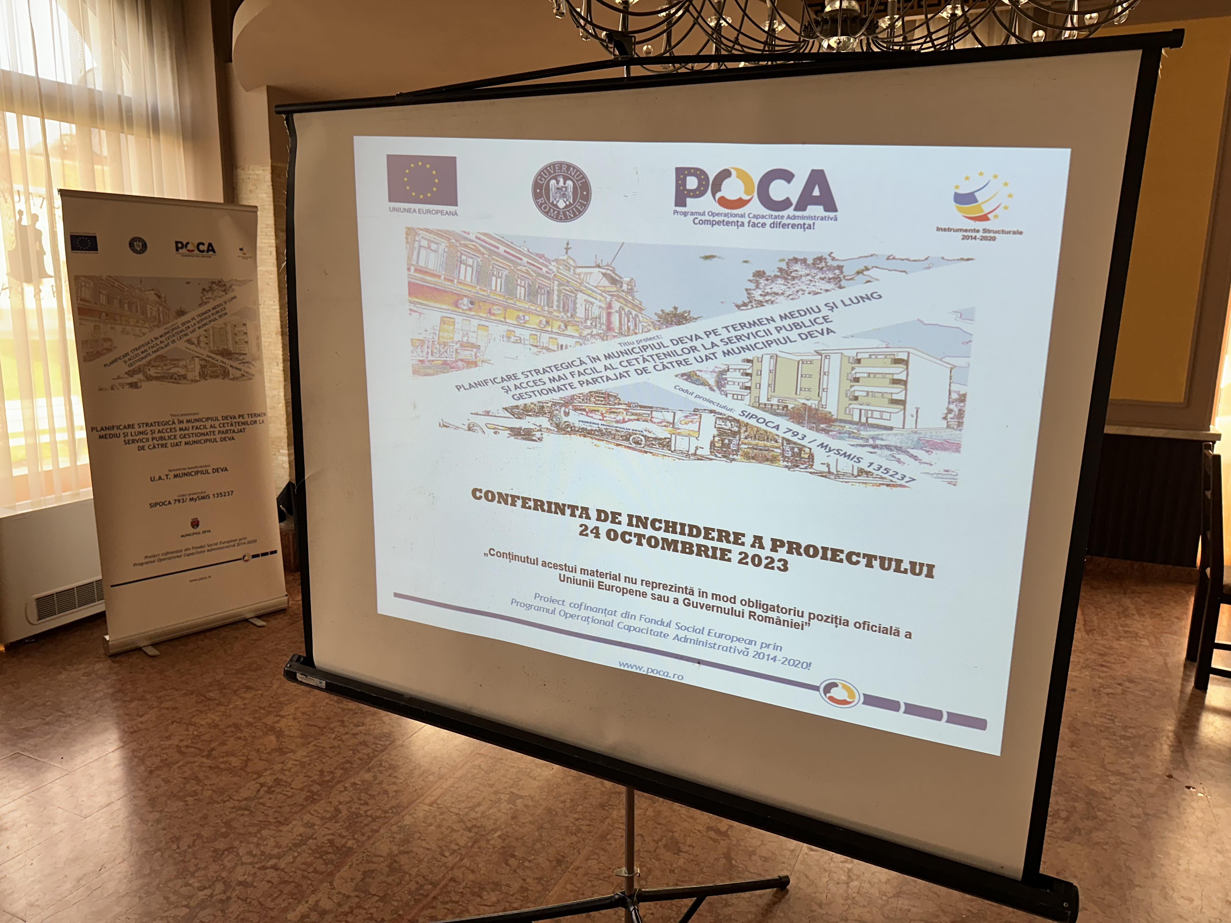 Conferința de încheiere a proiectului ,,Planificare strategică în municipiul Deva