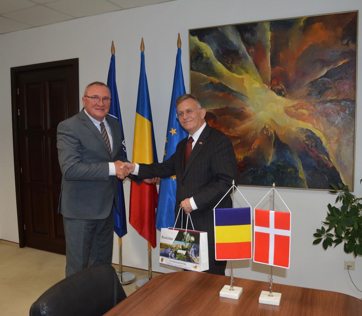 Noul Ambasador al Regatului Danemarcei în România, în vizită la Consiliul Județean Cluj