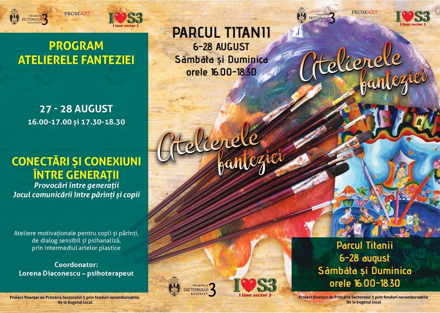 Parenting inteligent la Atelierele Fanteziei în parcul Titanii