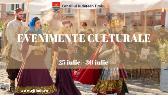 Calendarul săptămânal al evenimentelor culturale în organizarea instituțiilor CJ Timiș