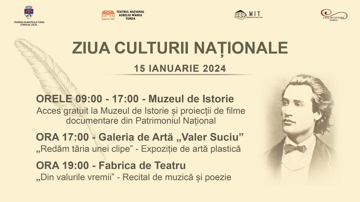 ZIUA CULTURII NAȚIONALE 15 IANUARIE 2024