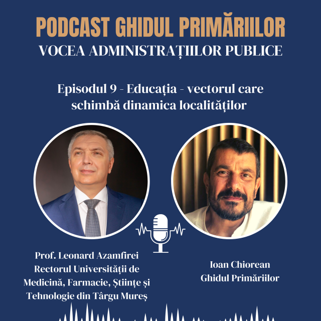Educația - vectorul care schimbă dinamica localităților | Prof. Leonard Azamfirei | Podcast | Episodul 09