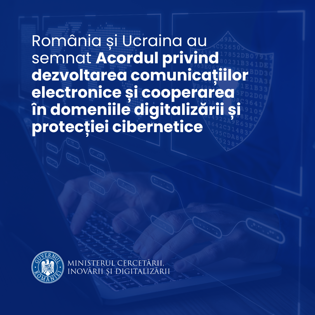 Miniștrii Bogdan Ivan și Mykhailo Fedorov au semnat Acordul privind dezvoltarea comunicațiilor electronice