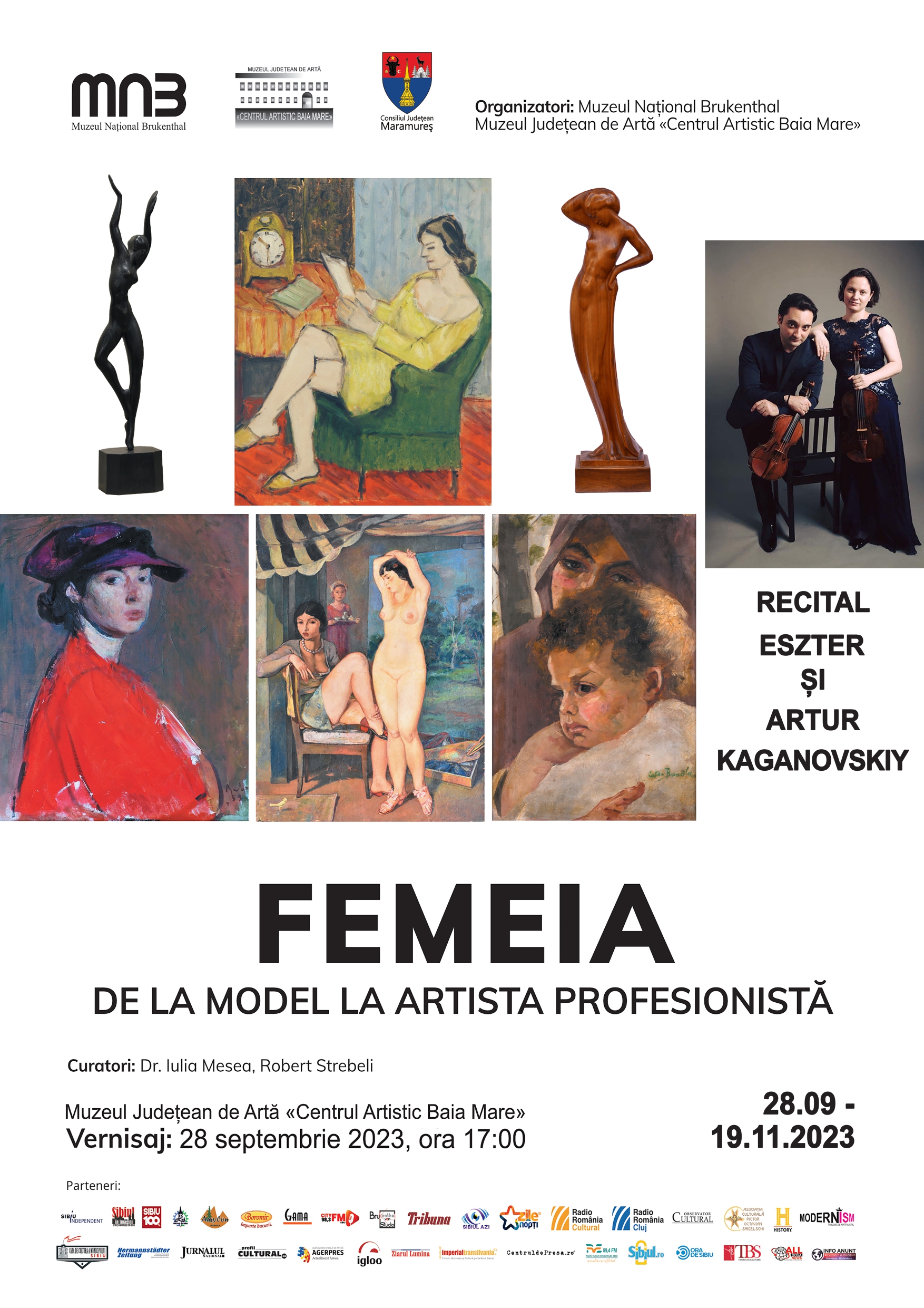 EXPOZIȚIE LA MUZEUL DE ARTĂ – ”FEMEIA - DE LA MODEL LA  ARTISTA PROFESIONISTĂ”