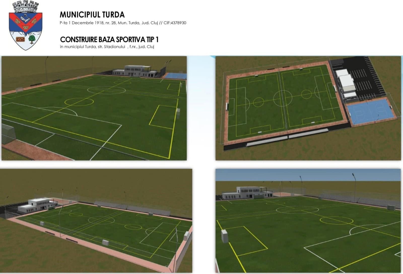 Prima bază sportivă de tip 1 din Turda este în construcție