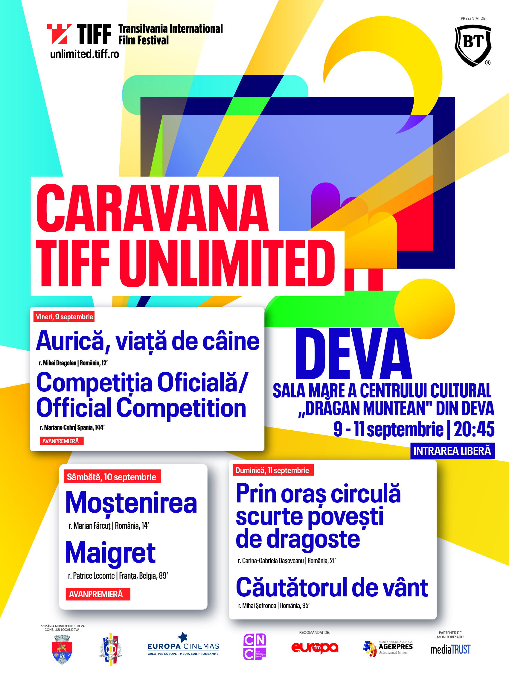 Trei seri de film în atmosfera autentică, la Caravana Filmelor TIFF Unlimited