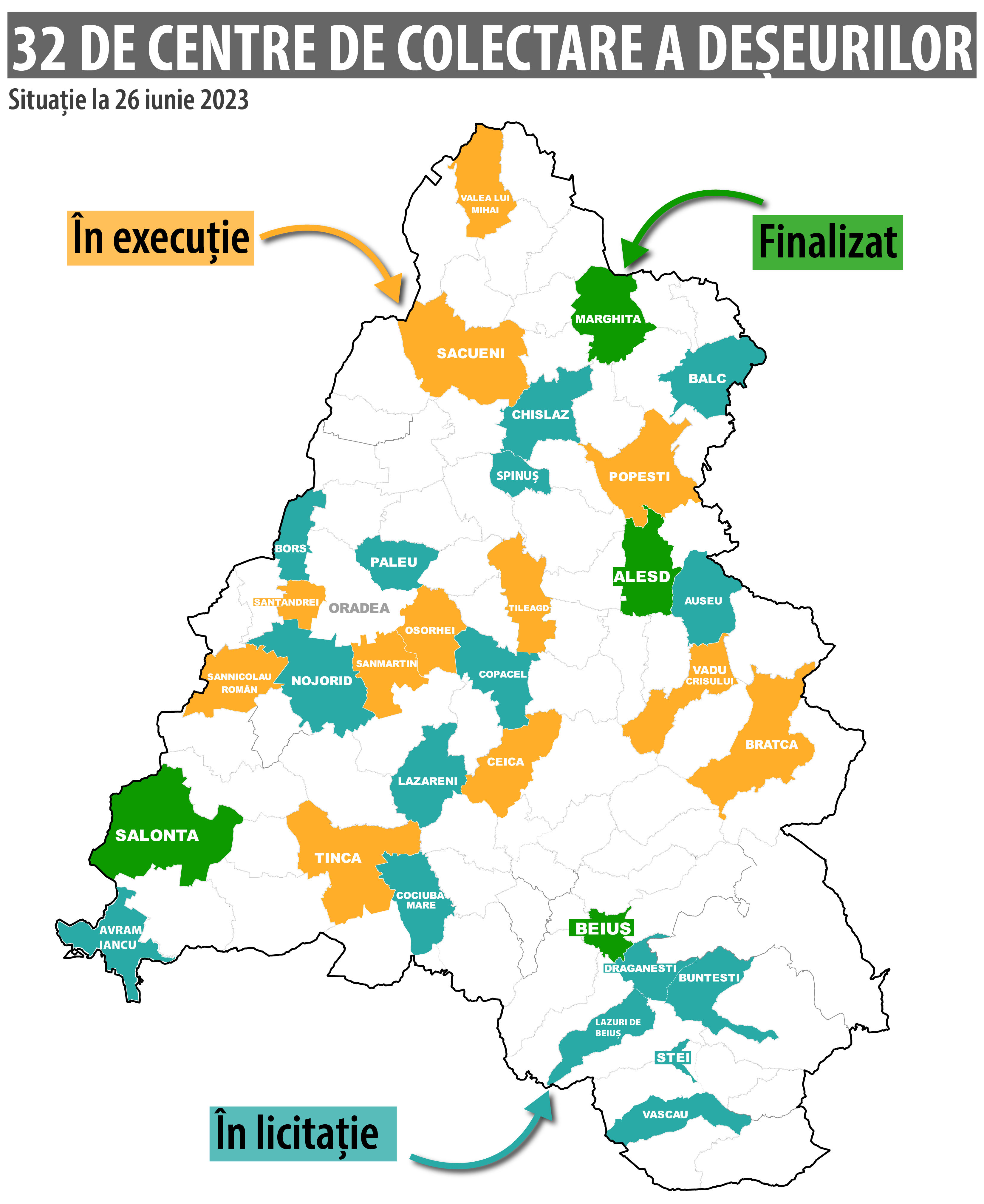 S-a semnat contractul pentru execuția a 12 platforme de deșeuri