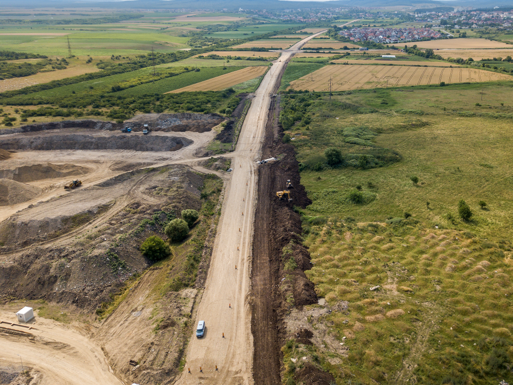 Stadiul lucrărilor la Centura Sânmartin