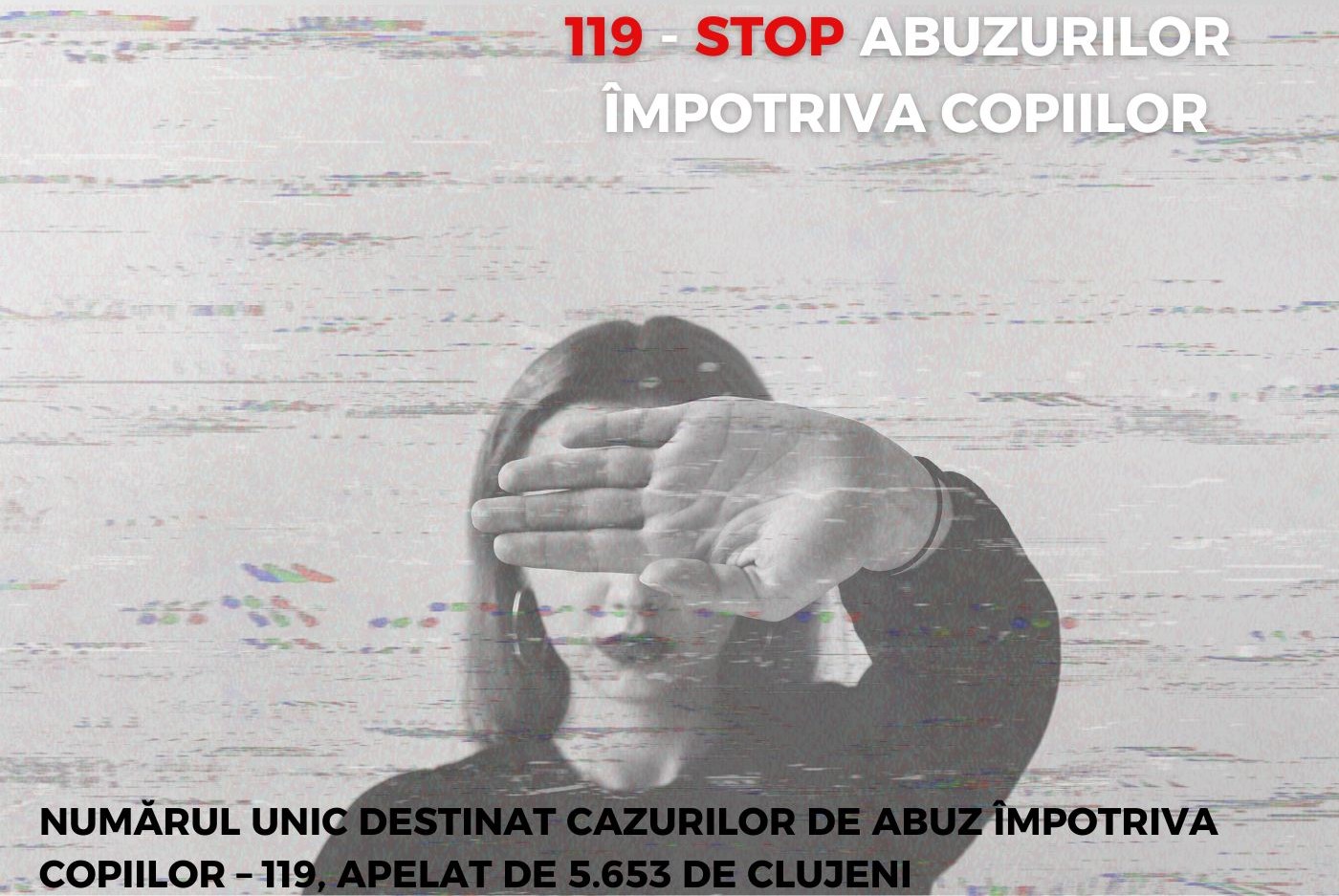 Numărul unic destinat cazurilor de abuz împotriva copiilor – 119, apelat de 5.653 de clujeni
