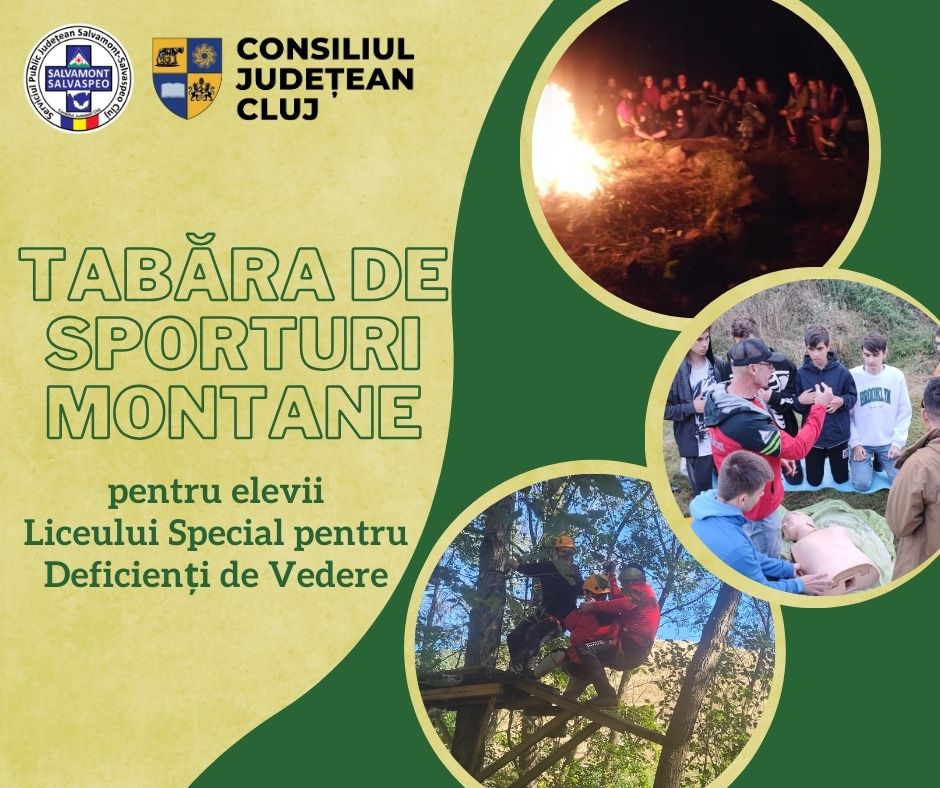 Tabără de sporturi montane pentru elevii Liceului Special pentru Deficienți de Vedere