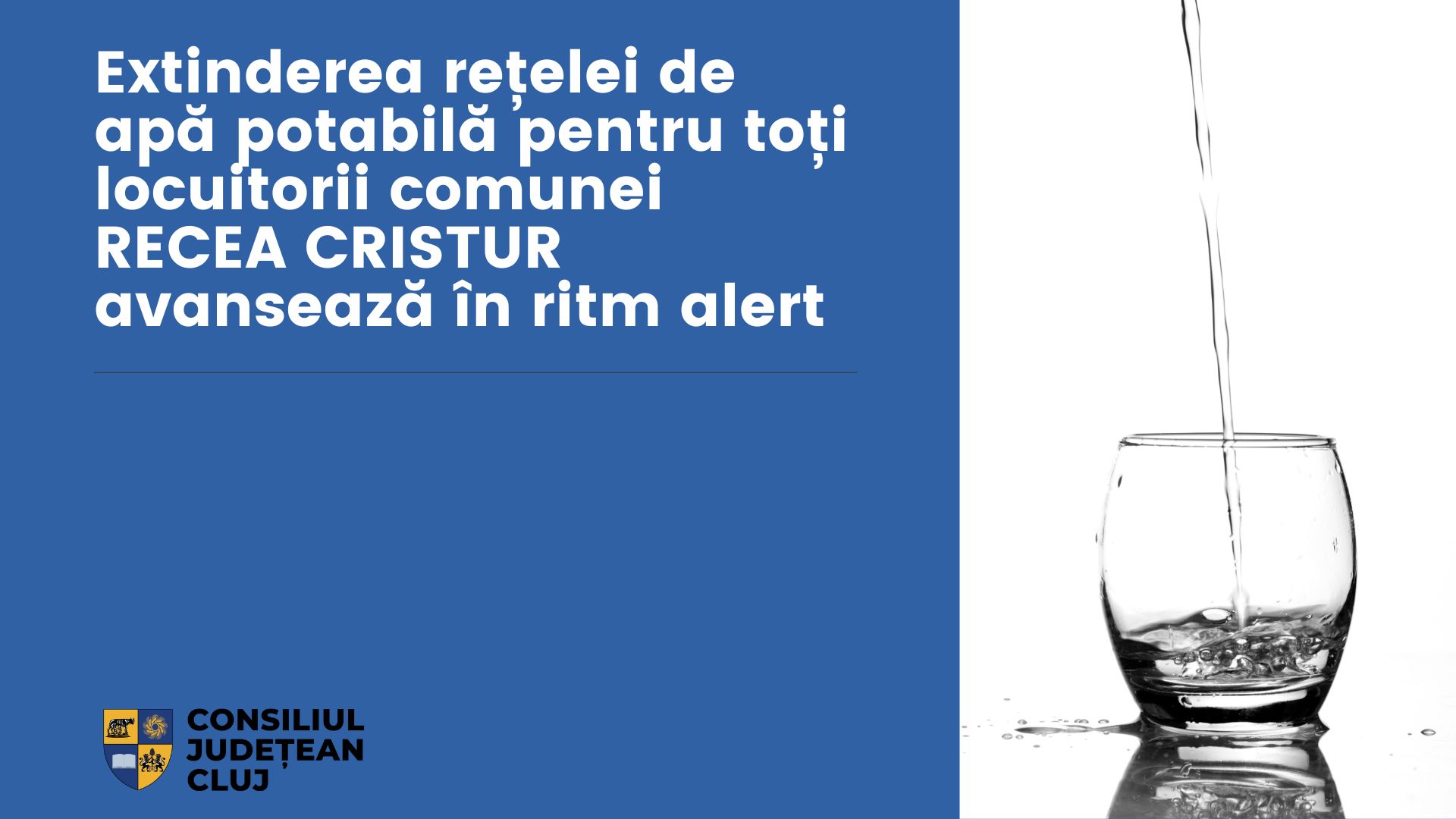 Extinderea rețelei de apă potabilă pentru toți locuitorii comunei Recea Cristur avansează în ritm alert