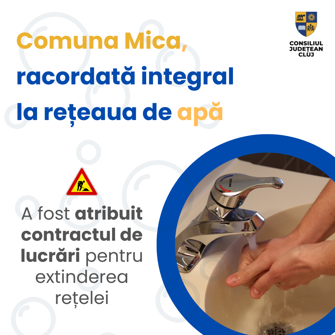 Comuna Mica, racordată integral la rețeaua de apă