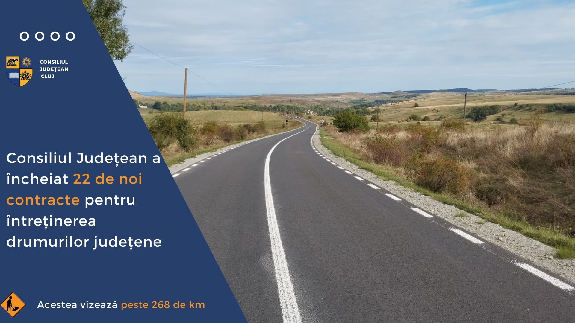 Consiliul Județean a încheiat 22 de noi contracte pentru întreținerea drumurilor județene