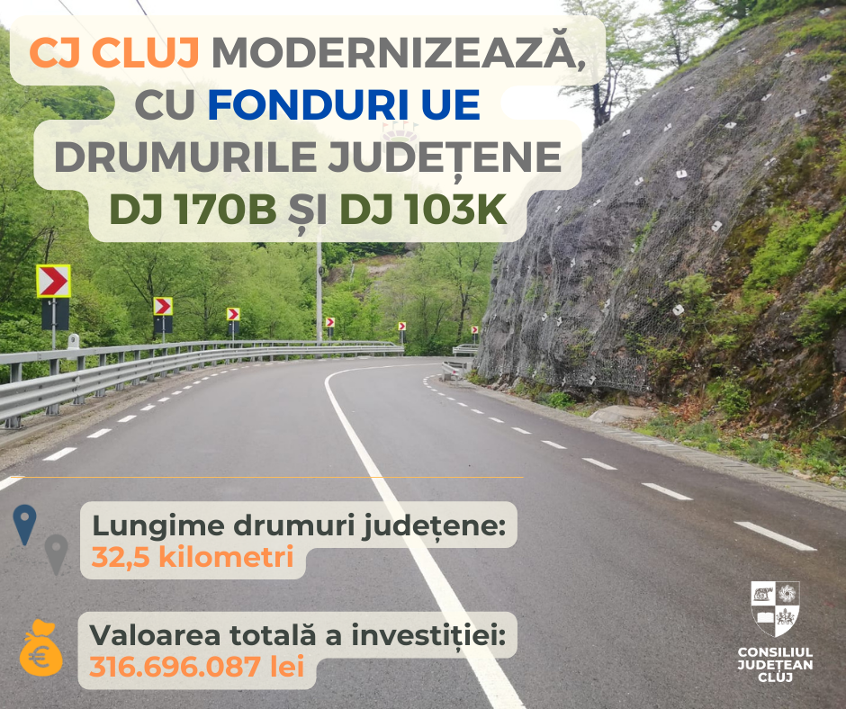 Două drumuri județene importante vor fi modernizate