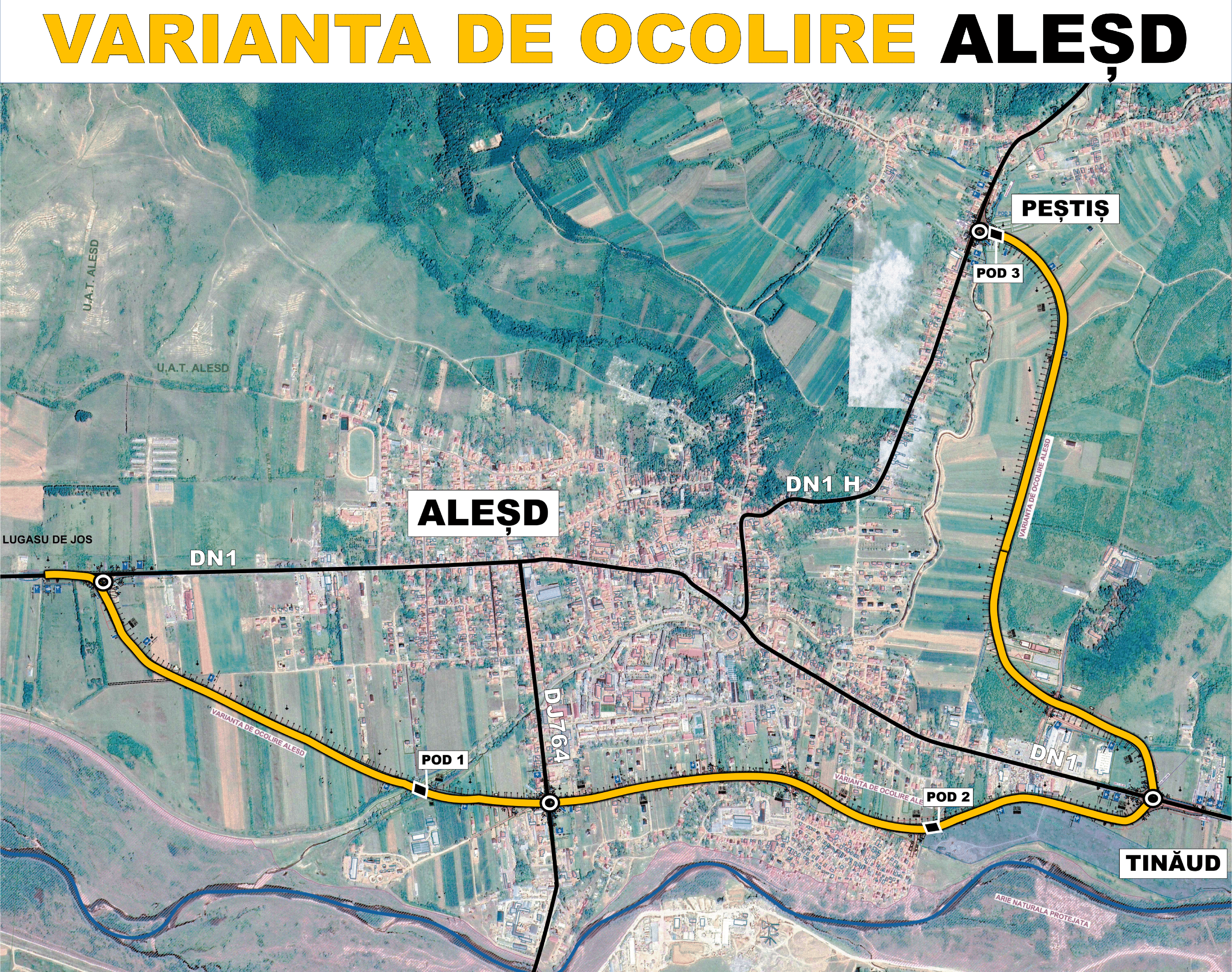 Stadiul lucrărilor la Centura Aleșd a ajuns la 36%