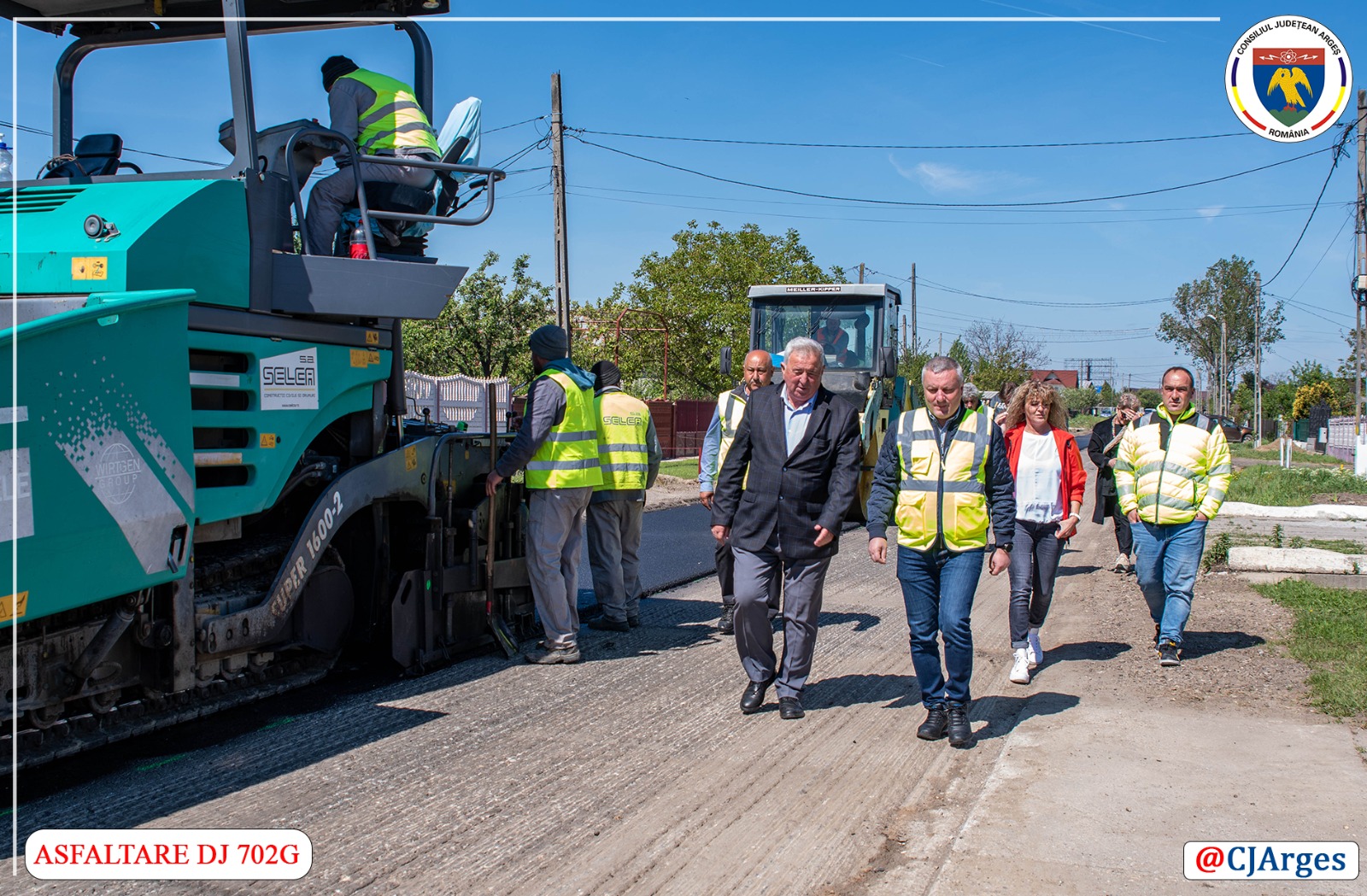 DRUM JUDEȚEAN ASFALTAT ÎN PARTENERIA CU PRIMĂRIA CĂTEASCA