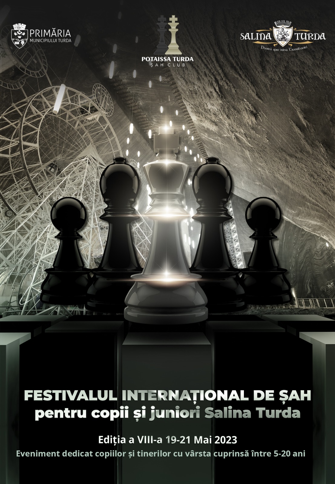 Primăria Municipiului Turda și Șah Club Potaissa Turda organizează Festivalul Internațional de Șah