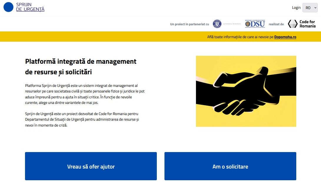 SPRIJIN DE URGENȚĂ. Secțiune nouă în platforma de sprijin pentru refugiații din Ucraina