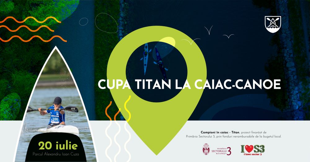 În caiac-canoe pe lacul Titan  Fii unul dintre campionii Cupei Tita!