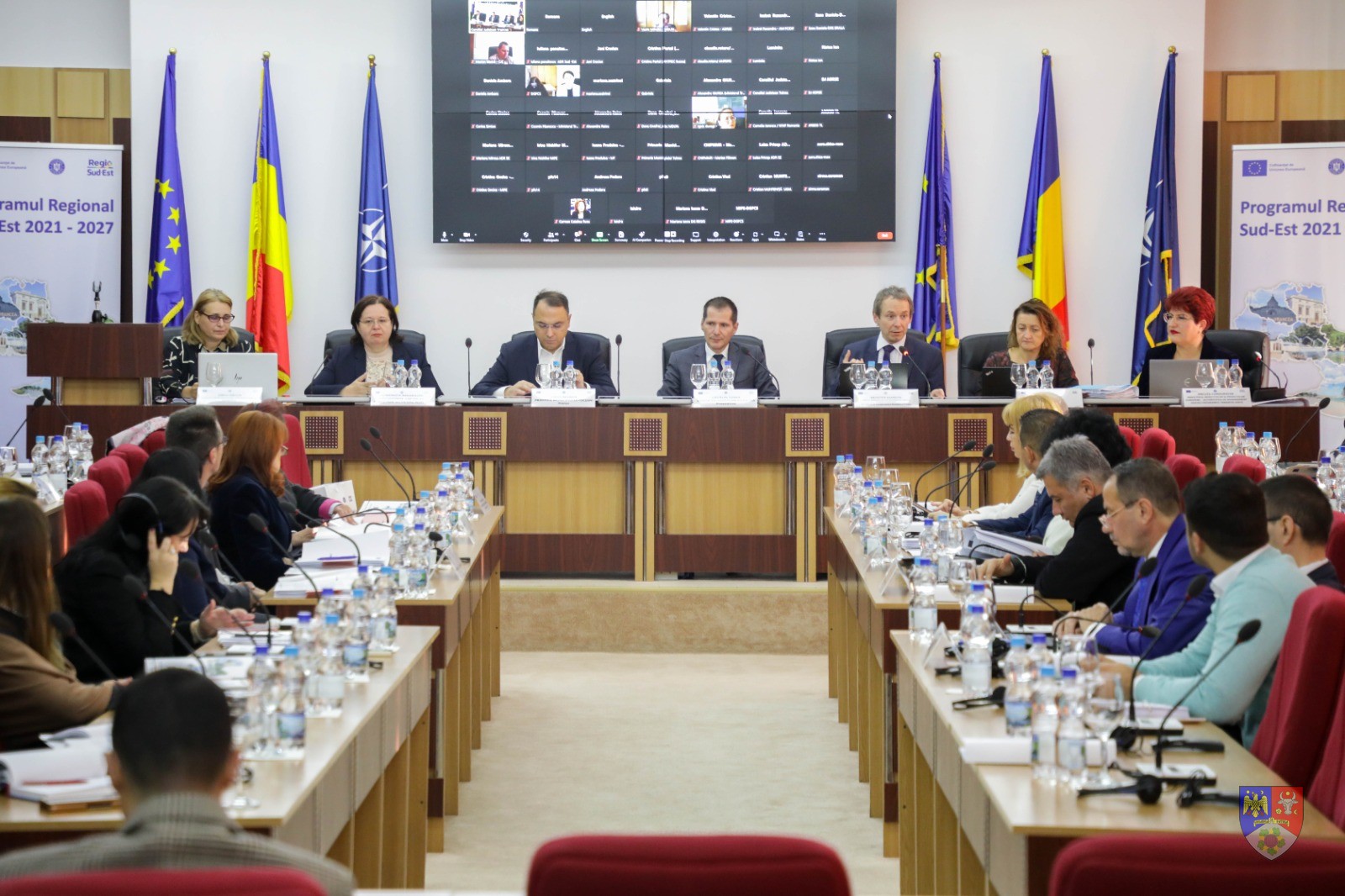 Reuniunea Comitetului de Monitorizare a Programului Regional Sud-Est 2021- 2027, organizată la Consiliul Județean Vrancea în perioada 21-22 noiembrie 2023