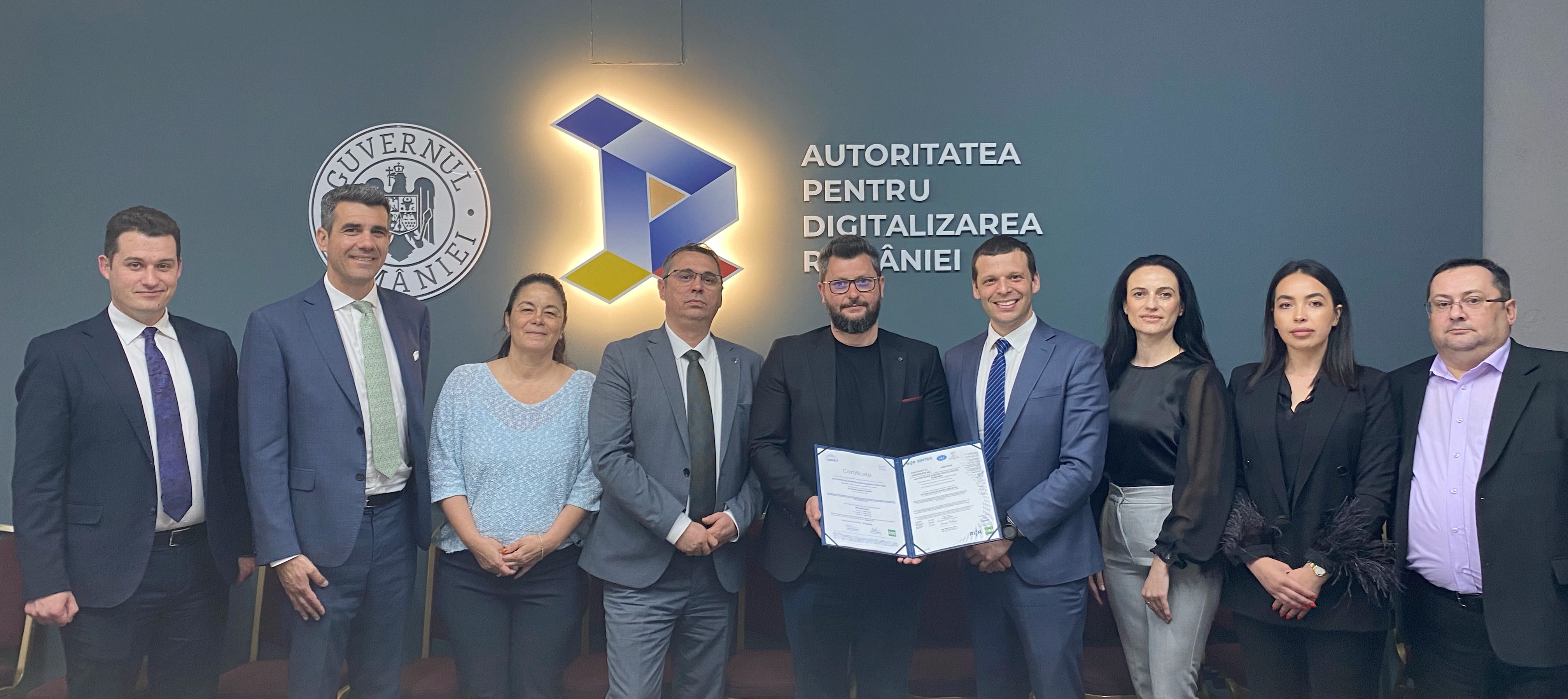 Autoritatea pentru Digitalizarea României a fost certificată în conformitate cu  standardul ISO 9001, sistemul de management al calității