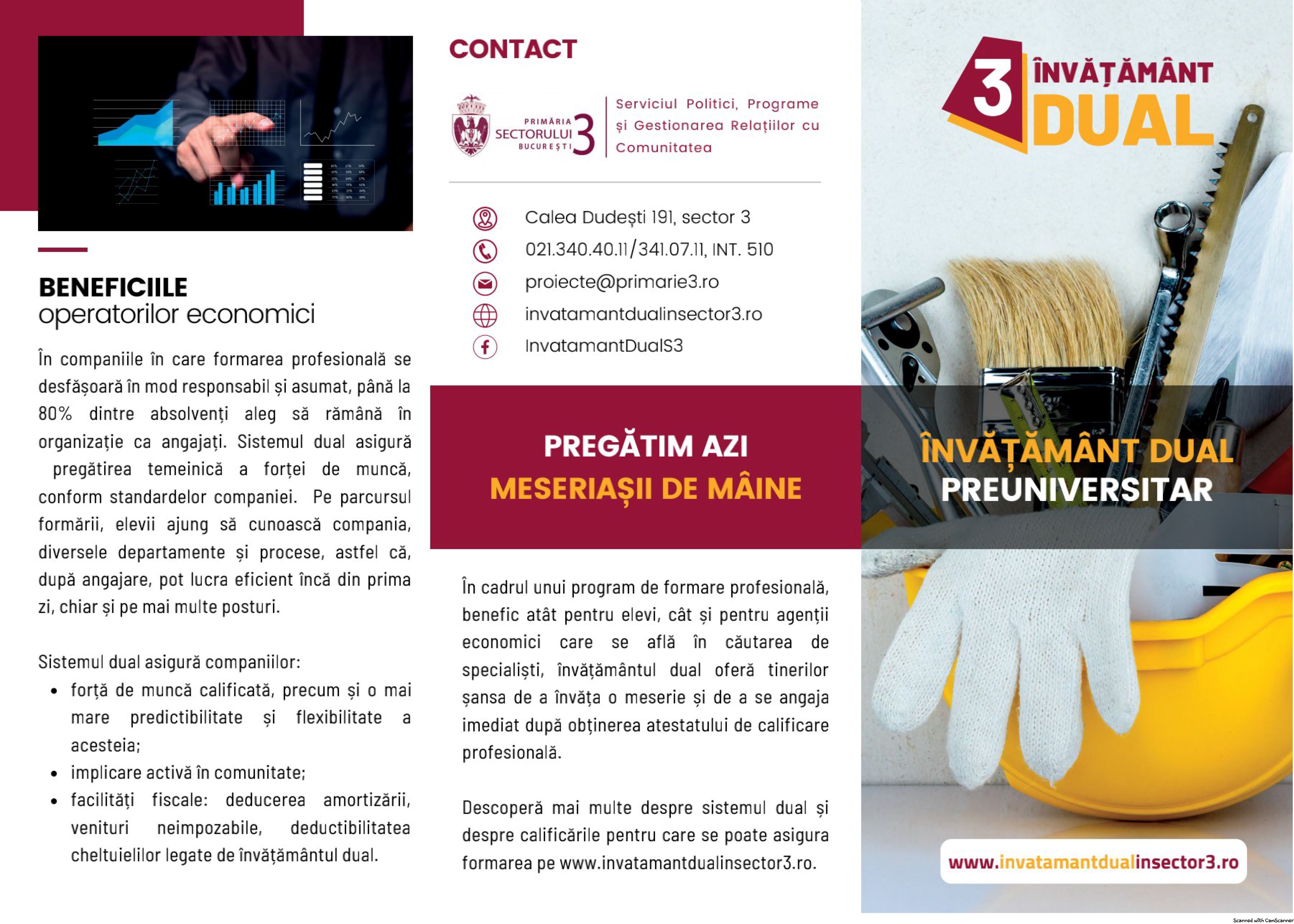 Primăria Sectorului 3 participă la târgul educațional – „Construiesc viitorul meu profesional”