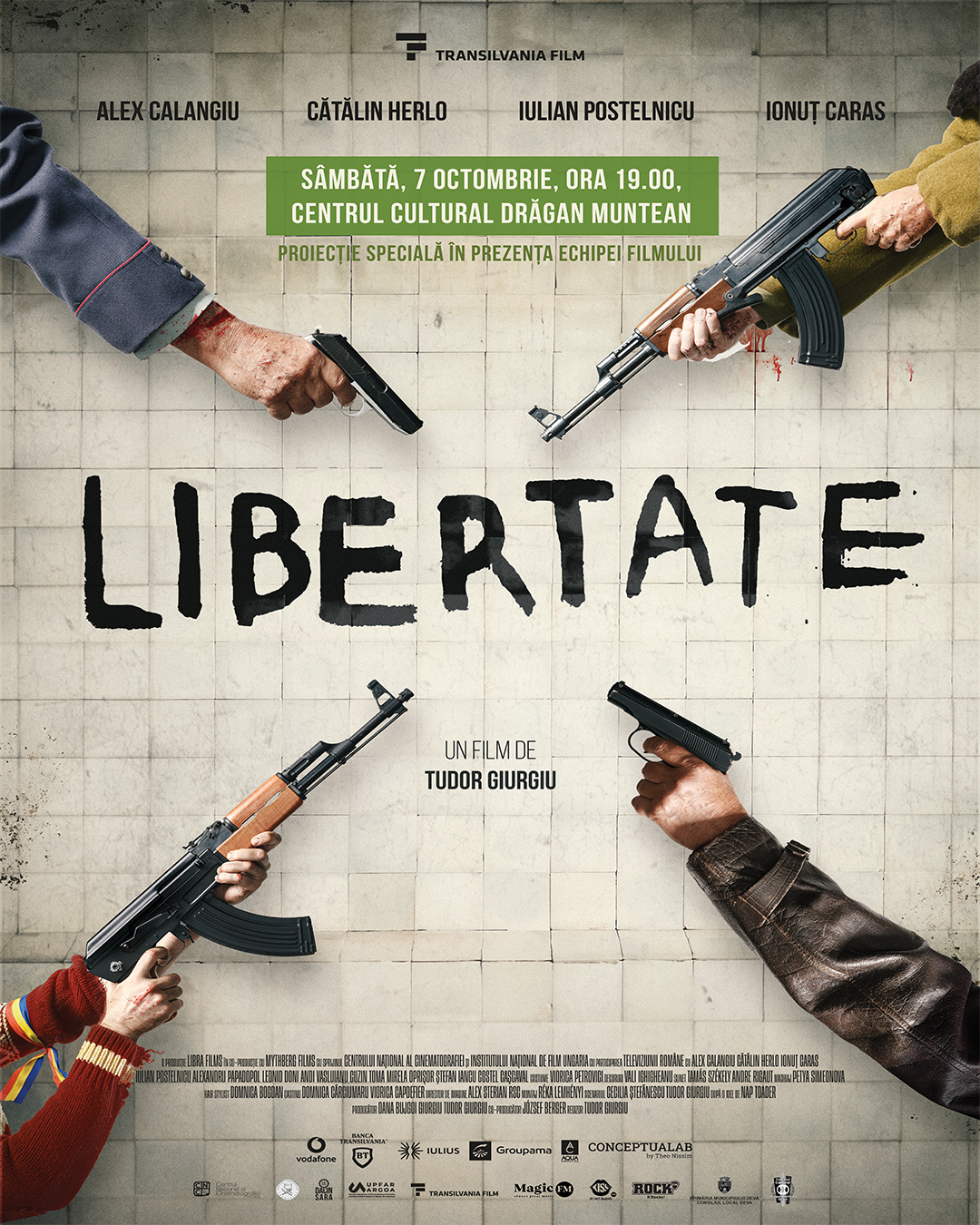 ,,Libertate” - un film inspirat din fapte reale, petrecute la Sibiu, în timpul Revoluției din 1989 va fi proiectat și la Deva