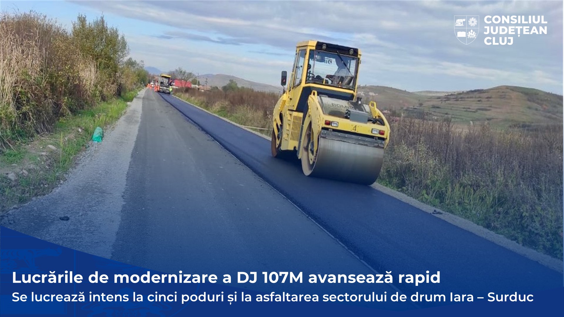 Lucrările de modernizare a DJ 107M avansează rapid