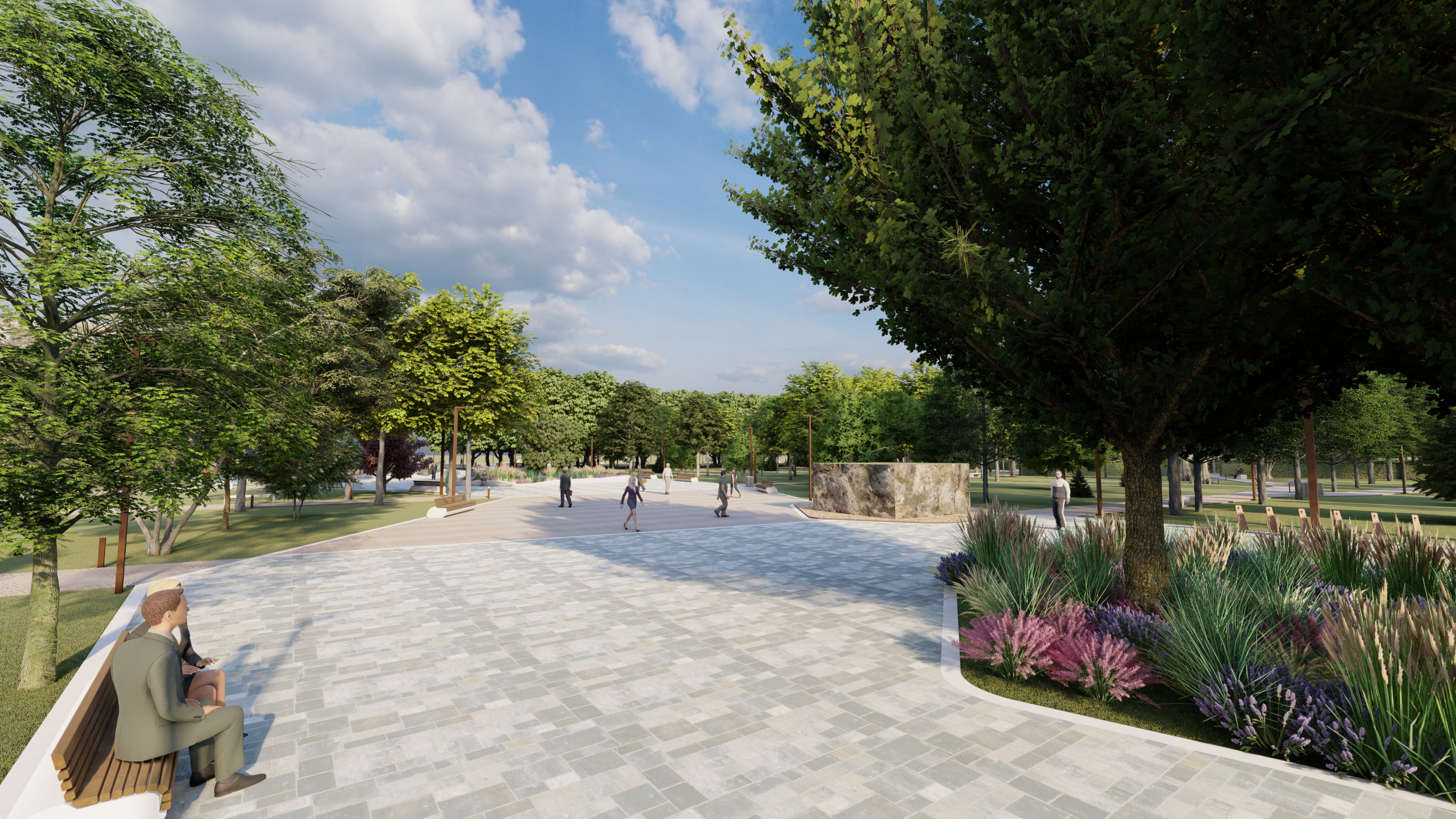 Modernizarea Parcului 1 Decembrie va include și fântâna  muzicală cu jocuri de apă și lumini