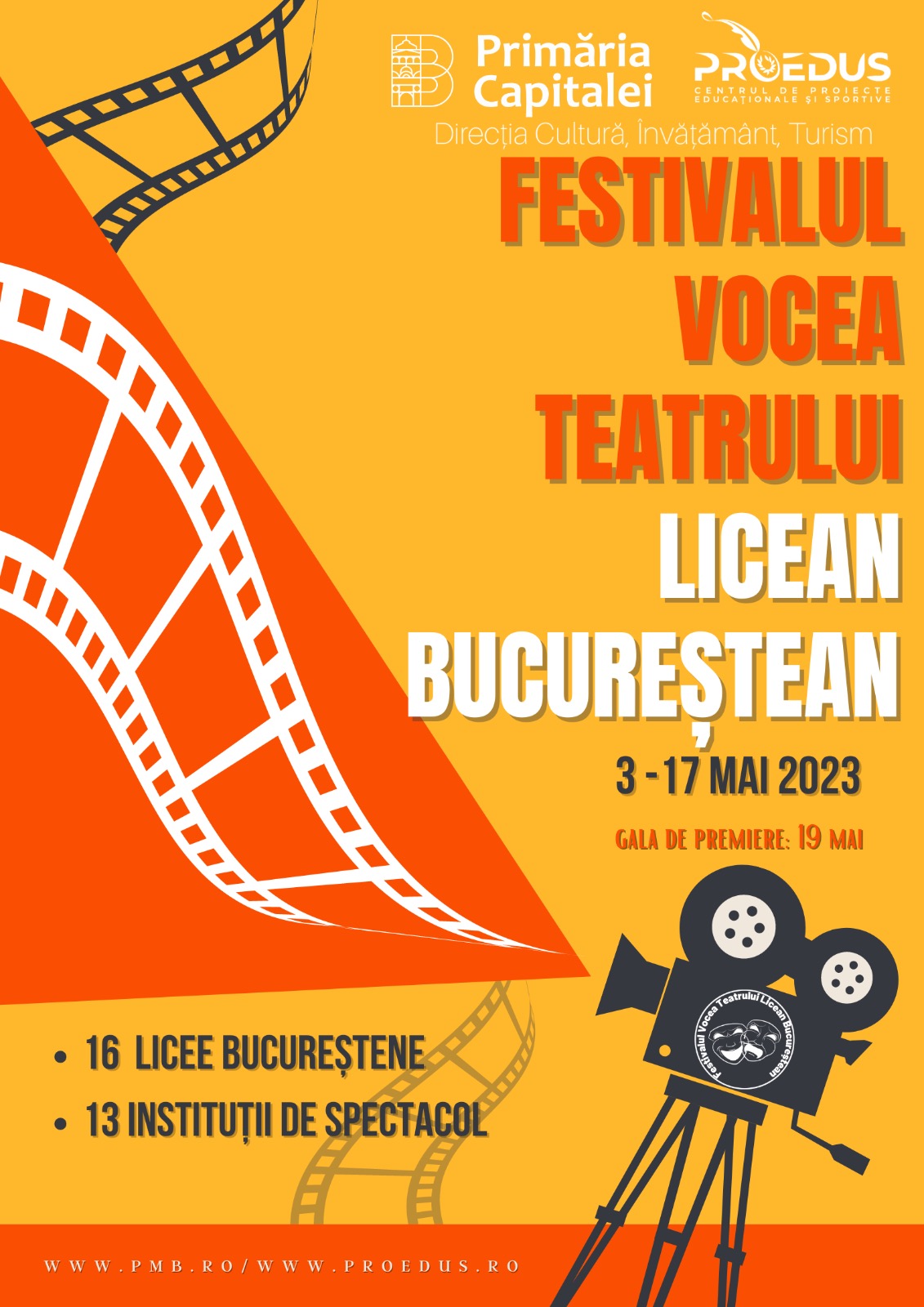 Începe Festivalul Vocea Teatrului Licean Bucureștean, cel mai mare proiect cultural dedicat elevilor bucureșteni
