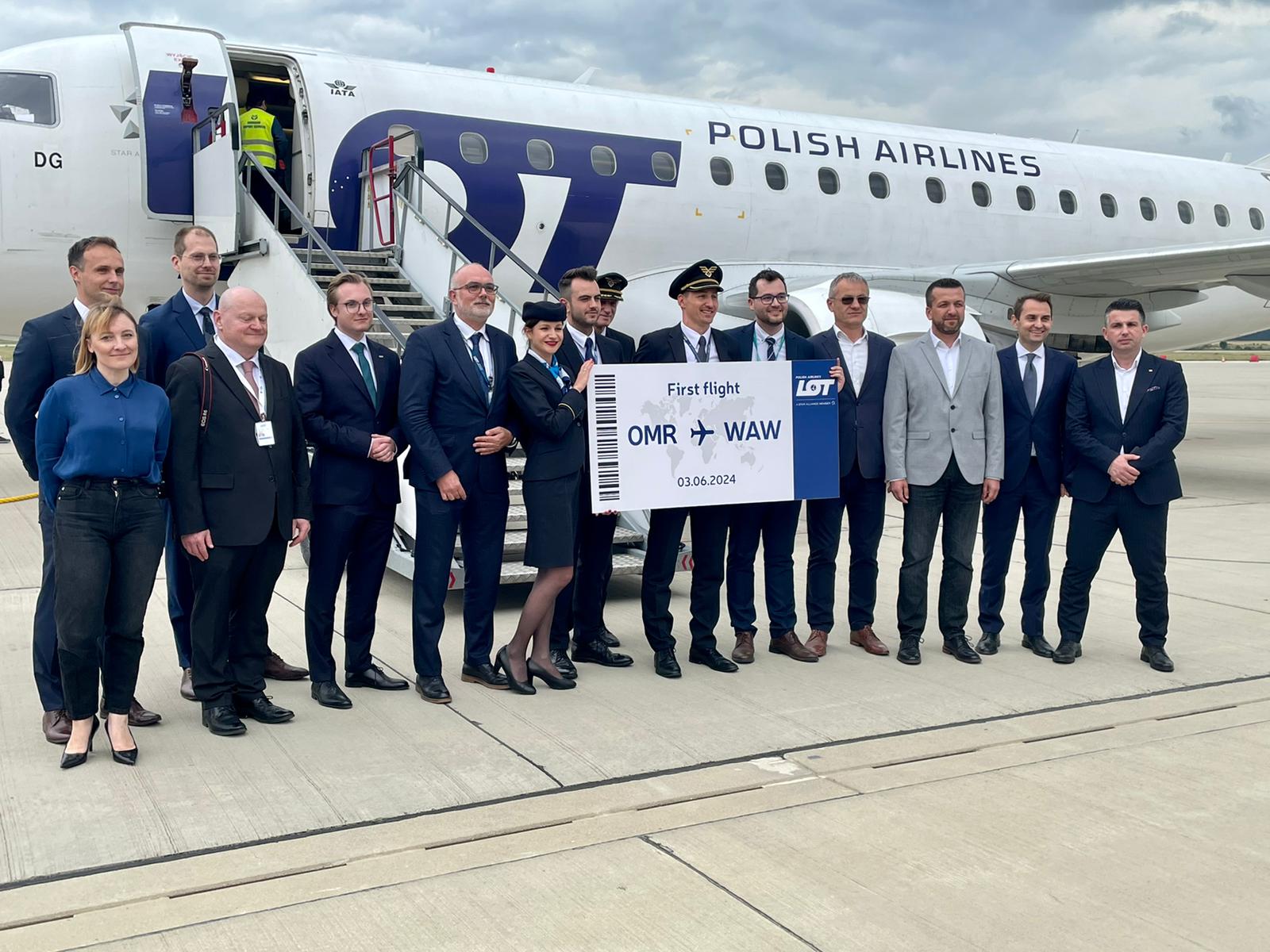 Noi zboruri spre Varșovia de pe Aeroportul Oradea lansate de compania aeriană LOT  Polish Airlines