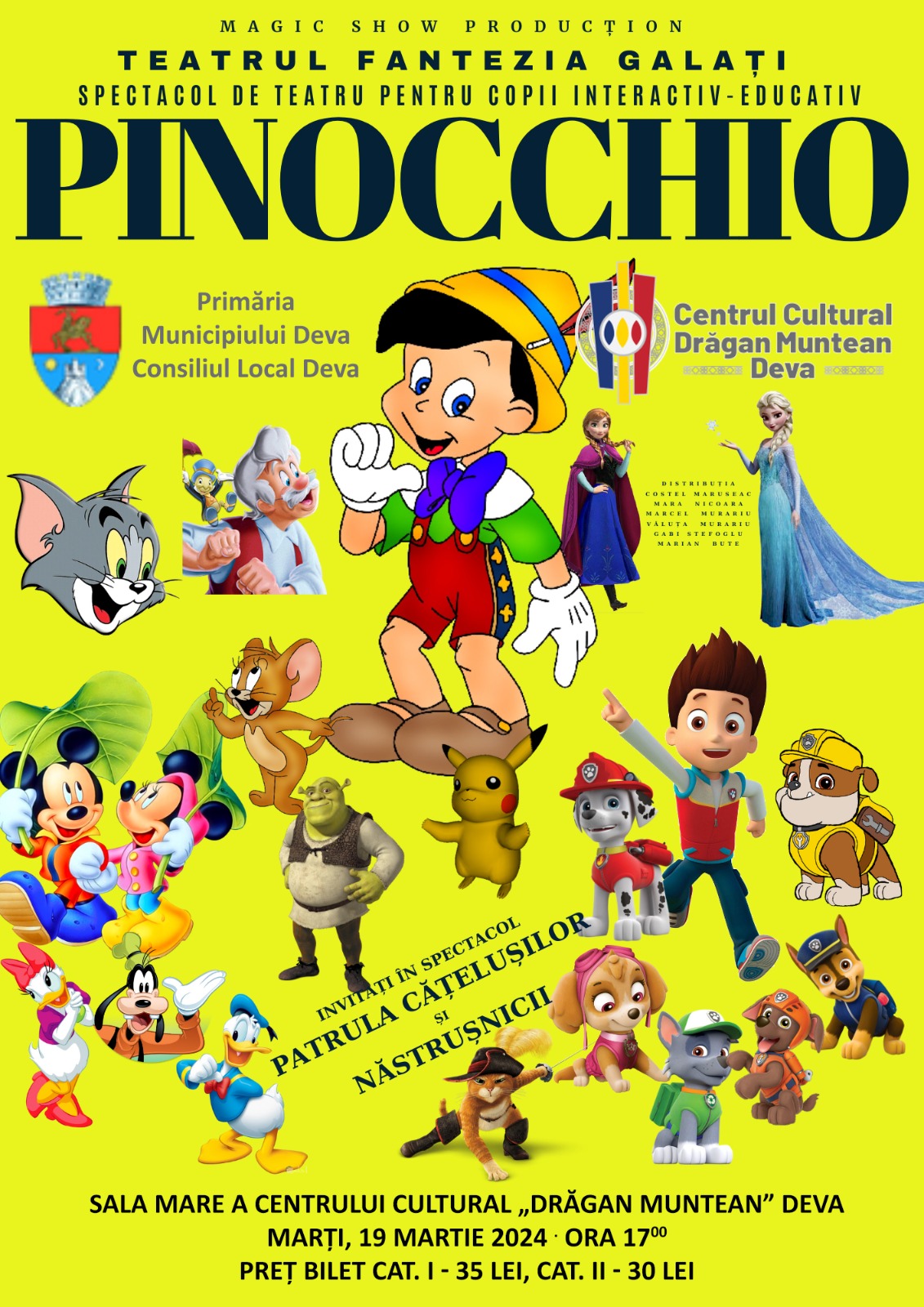 ,,Pinocchio” - Spectacol interactiv pentru copii