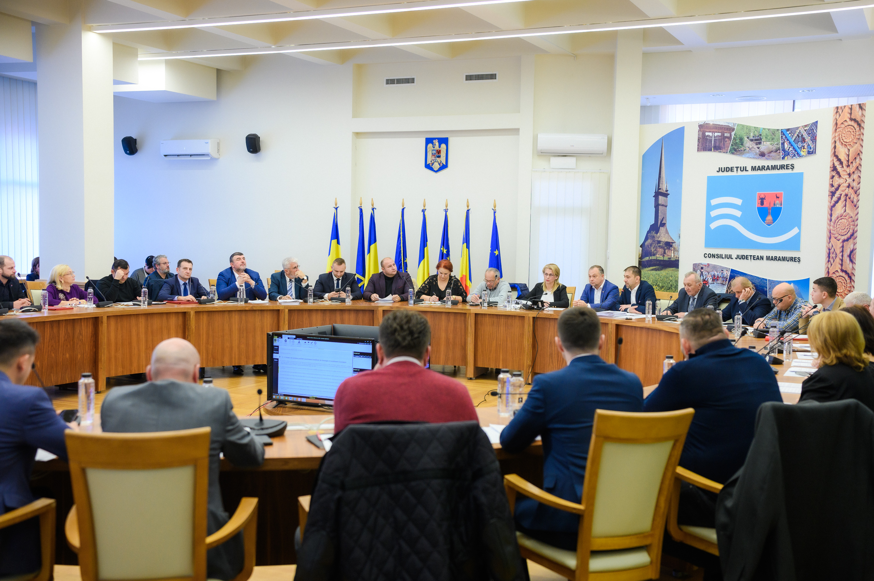 Consiliul de Strategie și Coordonare Economică a fost constituit în prima ședință a CJ Maramureș