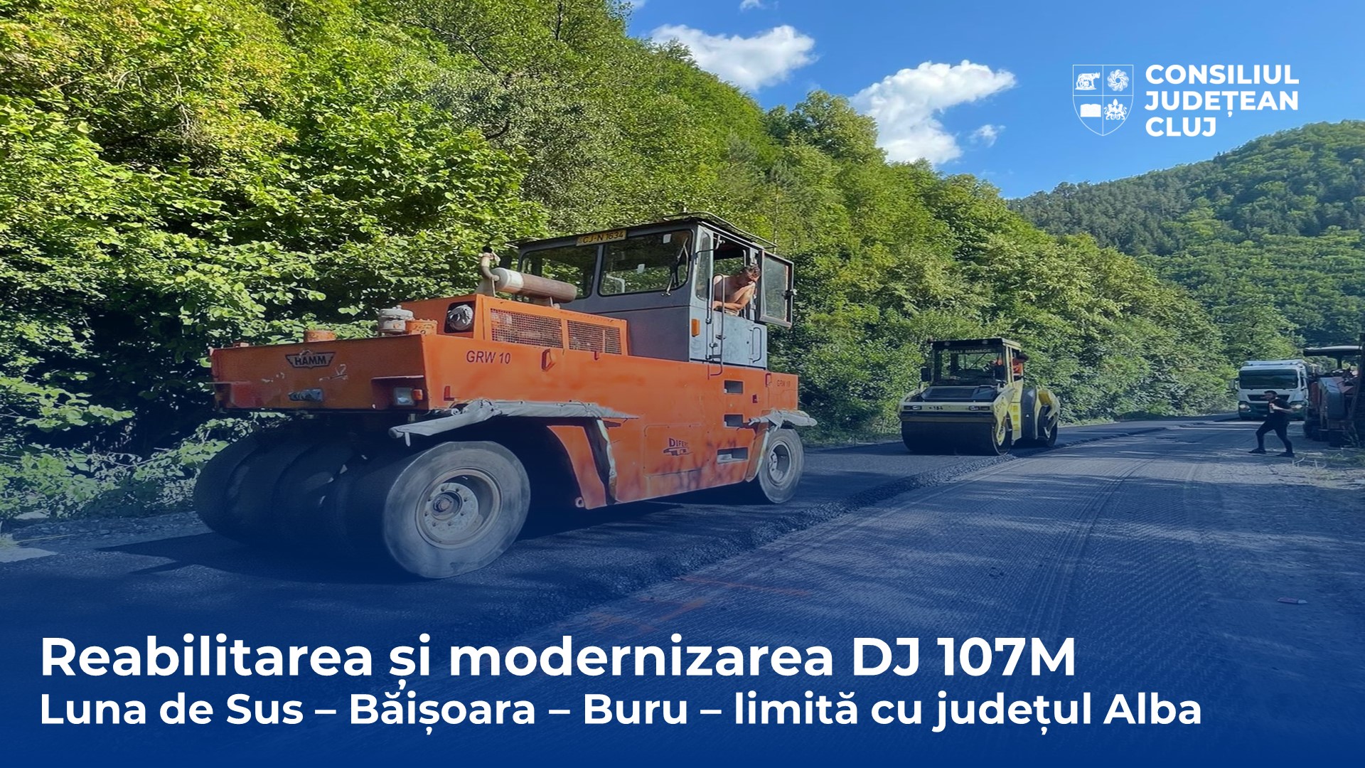 Lucrările de modernizare a DJ 107M avansează rapid