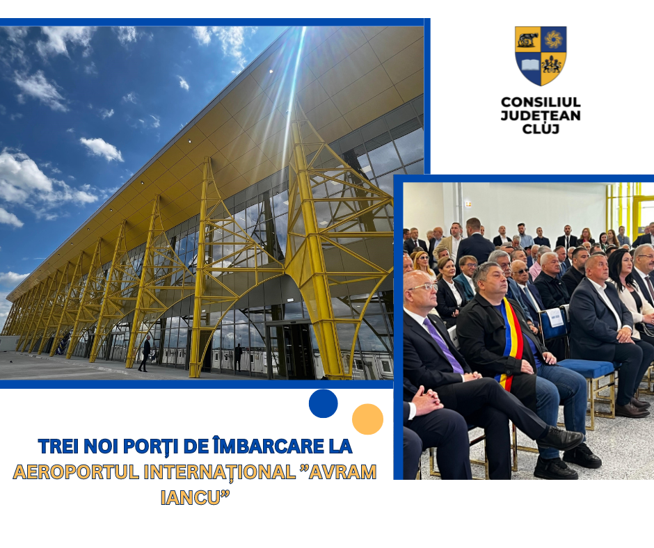 Trei noi porți de îmbarcare la Aeroportul Internațional ”Avram Iancu”