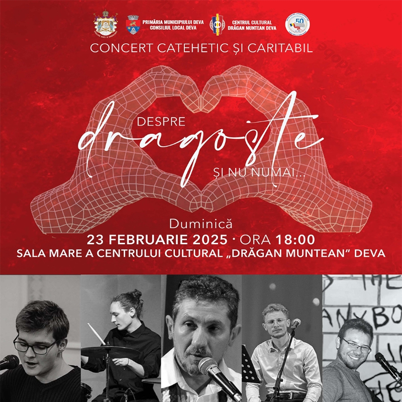 Concert caritabil ,,Despre Dragoste și nu numai...” – o seară dedicată solidarității și muzicii