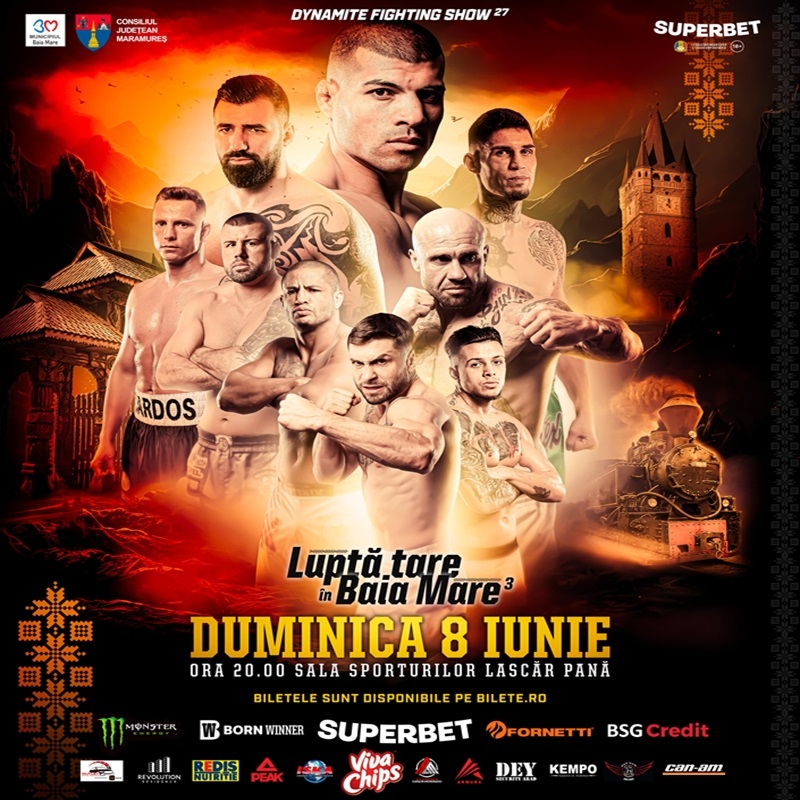 Dynamite Fighting Show revine în Baia Mare cu un super eveniment