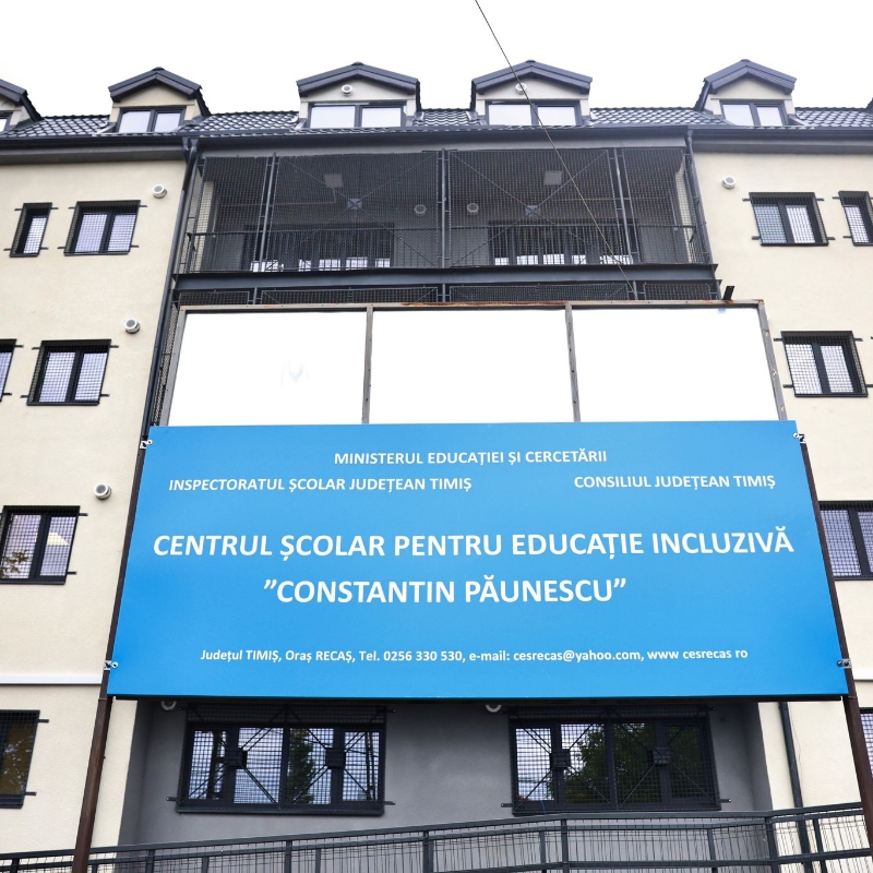 Clădire școlară modernă pentru elevii Centrului „Constantin Păunescu” din  Recaș